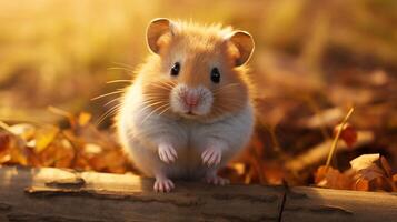 ai gegenereerd hamster hoog kwaliteit beeld foto