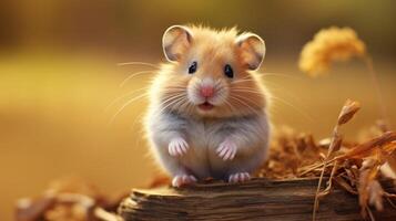 ai gegenereerd hamster hoog kwaliteit beeld foto