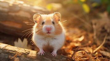 ai gegenereerd hamster hoog kwaliteit beeld foto