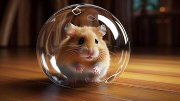 ai gegenereerd hamster hoog kwaliteit beeld foto