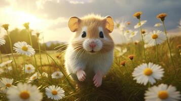 ai gegenereerd hamster hoog kwaliteit beeld foto