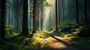 ai gegenereerd natuur landschappen achtergrond foto