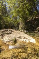 landschappen en trails van de mooi natuur van de Sierra de Cazola, Jaen, Spanje. natuur vakantie concept. foto