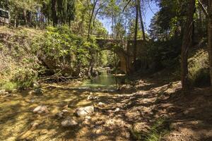 landschappen en trails van de mooi natuur van de Sierra de Cazola, Jaen, Spanje. natuur vakantie concept. foto