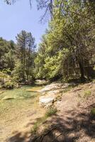 landschappen en trails van de mooi natuur van de Sierra de Cazola, Jaen, Spanje. natuur vakantie concept. foto