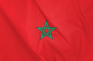 stoffen vlag van marokko foto