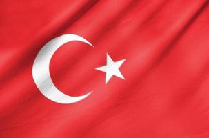 stoffen vlag van turkije foto
