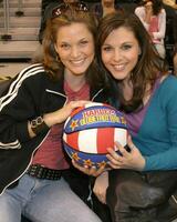 rachel Kimsey adrienne leon harlem globetrotters spel nietjes centrum los engelen, ca februari 20, 2006 foto