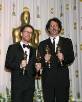 joel ethan coen won 3 oscars net zo een team 80ste academie prijzen kodak theater los engelen, ca februari 24, 2008 foto