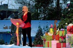 los angeles - dec 23 alison sweeney Bij de grinchmas beroemdheid vakantie metingen Bij universeel studio's thema park Aan december 23, 2010 in los engelen, ca foto