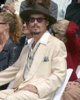 Johnny depp handafdruk en voedselafdruk ceremonie voor Johnny depp graumans Chinese theater los engelen, ca september 16, 2005 foto