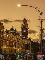 flinders trein station foto