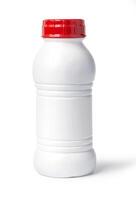 witte plastic fles foto