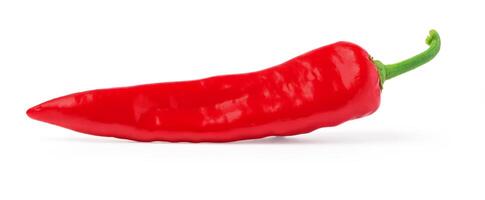 chili peper geïsoleerd op een witte achtergrond foto
