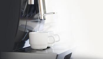 espresso machine maken koffie foto