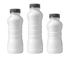 witte plastic fles foto