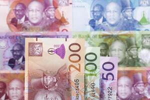 Lesotho geld een bedrijf achtergrond foto