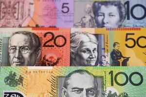 Australisch geld een bedrijf achtergrond foto
