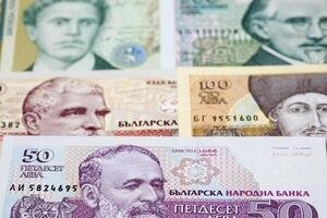 oud Bulgaars geld een bedrijf achtergrond foto