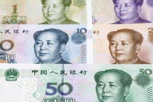 Chinese yuan een bedrijf achtergrond foto