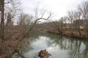 landschap langs de co kanaal in williamsport Maryland. foto