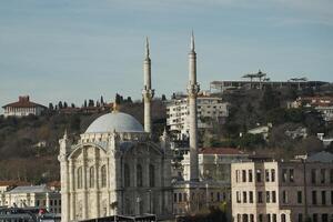 ortakoy moskee visie van Istanbul Bosporus reis foto