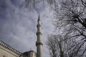 sultanahmet blauwe moskee in istanbul, turkije foto