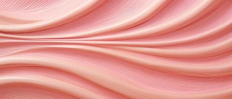 ai gegenereerd gedetailleerd en fascinerend, een abstract detailopname van biologisch roze houten golvend golven Aan een muur, ai gegenereerd. foto