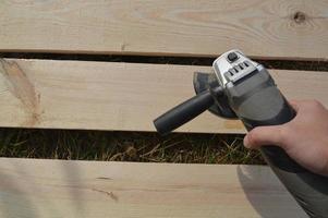 productie van hout voor houten constructies foto