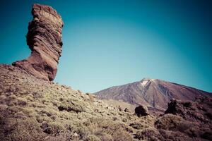 teide nationaal park roques de garcia in Tenerife Bij kanarie eilanden foto