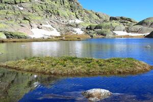 groot lagune in gredos berg, Spanje foto