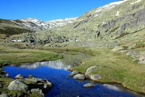 berg van gredos Bij avila in Castilla Spanje foto