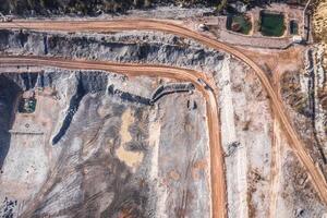 Open pit de mijne - antenne visie foto