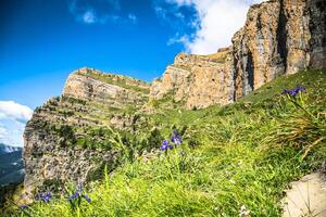 mooi landschap van beroemd ordesa nationaal park, Pyreneeën, Spanje. foto