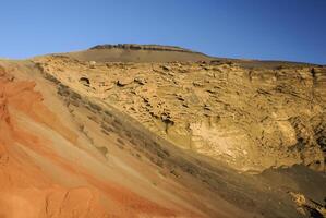 bergen van vuur, montanas del fuego, timanfaya nationaal park in lanzarote island, spanje foto