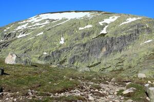 sneeuw gredos bergen in avila Spanje foto