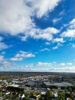 hoog hoek visie van noorden luton stad van Engeland uk gedurende verkoudheid en helder dag van winter. november 7e, 2023 foto