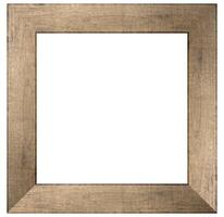 blanco plein houten kader Aan wit geïsoleerd achtergrond foto