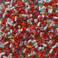 pillen en capsules van geneesmiddelen foto