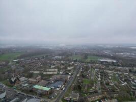 hoog hoek visie van corby stad van Northamptonshire Engeland Verenigde koninkrijk. november 1e, 2023 foto