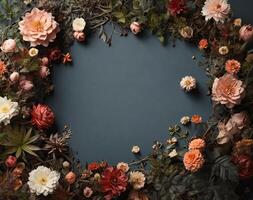 ai gegenereerd bloemen en planten foto