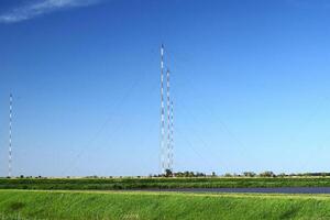 antenne platformen voor transmissie van radio golven foto