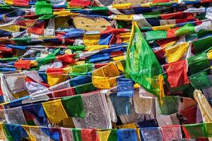 boeddhistisch gebed vlaggen longta foto