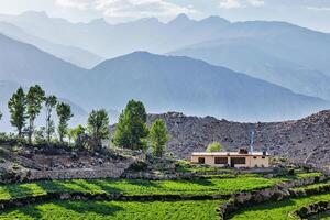 dorp in Himalaya foto