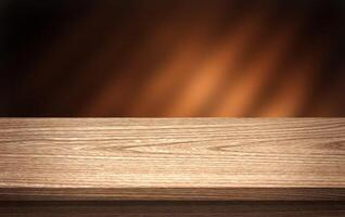 houten tafel voor Product Scherm montage foto