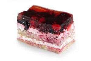 gelatine dessert met bosvruchten foto