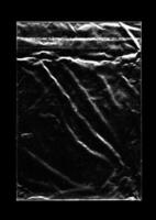 transparant Doorzichtig plastic met een zwart achtergrond foto