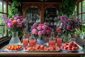 ai gegenereerd serveert divers maaltijd naar iftar Ramadan reclame voedsel fotografie foto