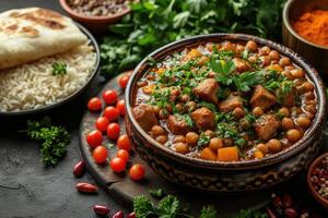 ai gegenereerd Ramadan iftar maaltijd ideeën reclame voedsel fotografie foto