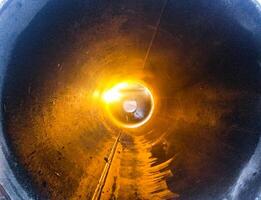 lassen naad Aan de pijpleiding. technologie van lassen verbindingen foto